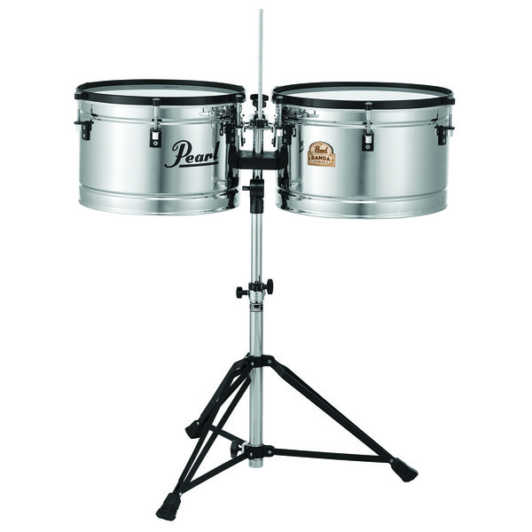 Pearl Banda Steel Timbales with Stand