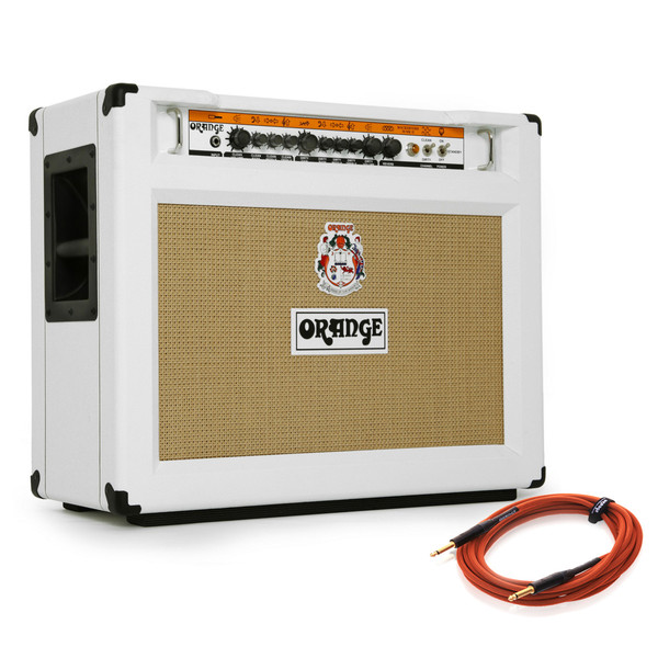 Orange Rockerverb 50C MKII 2 X 12" Combo Amp, Ltd White + Free Cable
