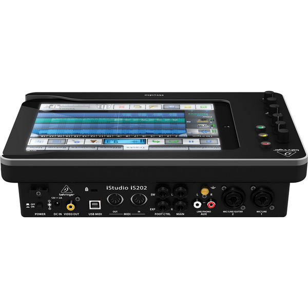 Behringer iStudio iS202 iPad Mixer Dock - Rear View