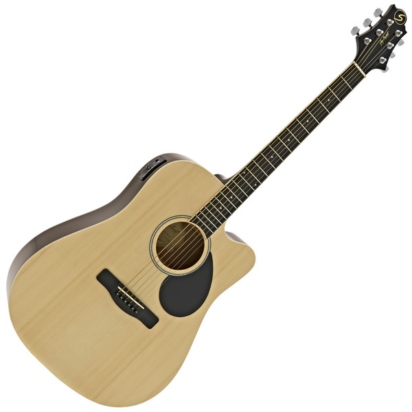 Greg Bennett D-2CE Electro Acoustic Guitar, Natural