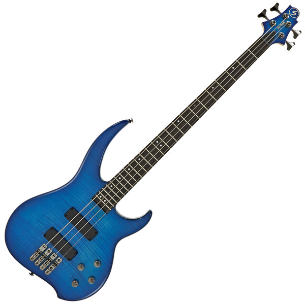 Greg Bennett Delta DB-204 Bass Guitar, Trans Blue