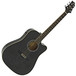 Greg Bennett D-4CE Electro Acoustic Guitar, Trans Black