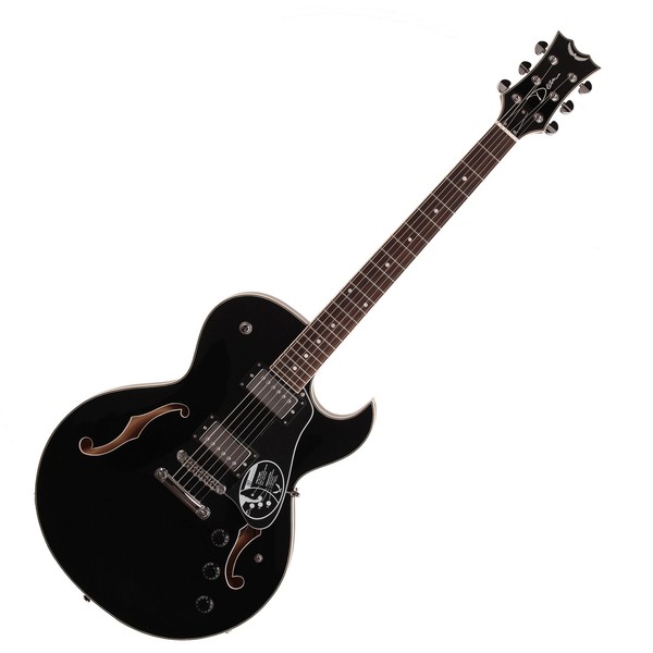 Dean Colt Semi-Hollow Body Guitar, Classic Black