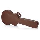 Gator Estuche de Guitarra El&eacute;ctrica Semi-Hollow, Marr&oacute;n