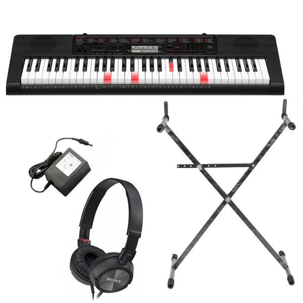 DISC Casio LK 160 Keylighting Pack with PSU Stand Sony Headphones