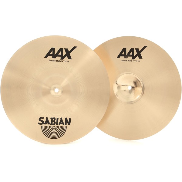 Sabian AAX 14'' Studio Hi-Hat Cymbals, Brilliant Finish