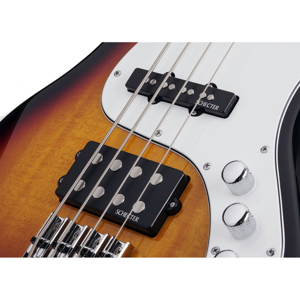 Schecter Stiletto Vintage-4, 3-Tone Sunburst - Ex Demo | Gear4music
