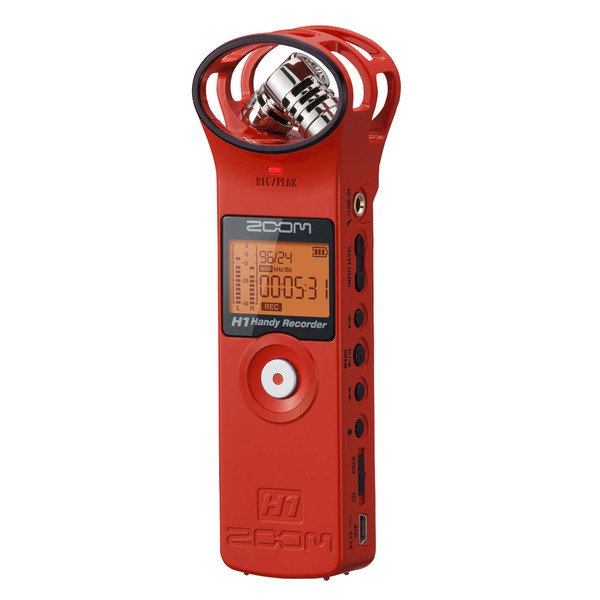 Zoom H1 Digital Field Recorder, Limited Edition Red