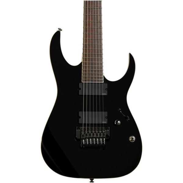 DISC Ibanez Iron Label RGIR27E 7-String Electric Guitar, Black at