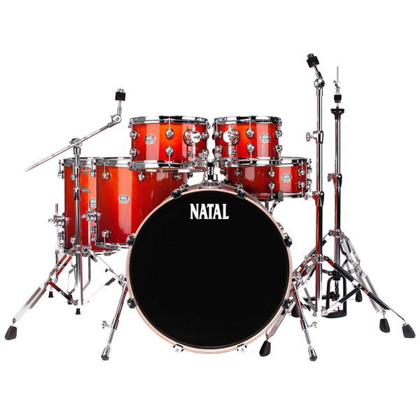 Natal Arcadia UFX Plus Drum Kit With Hardware Pack, Sunburst Lacquer