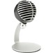 Shure MOTIV MV5 USB Microphone, Silver - Front Angled Right