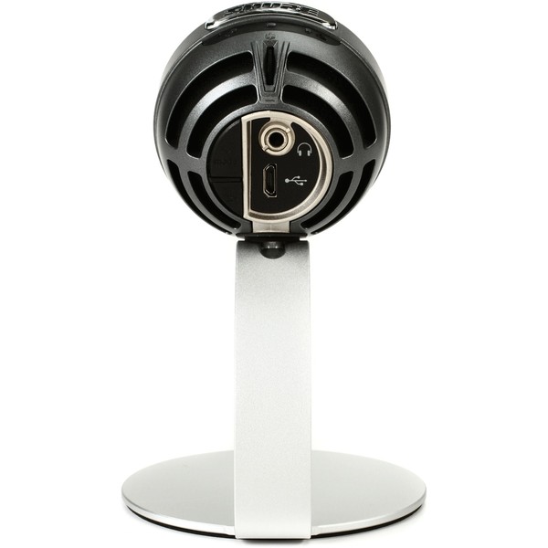 Shure MOTIV MV5 USB Microphone, Silver - Rear