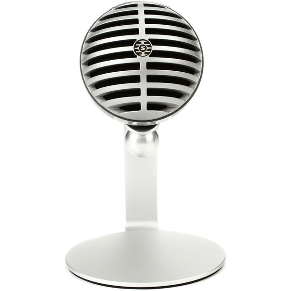 Shure MOTIV MV5 USB Microphone, Silver - Front