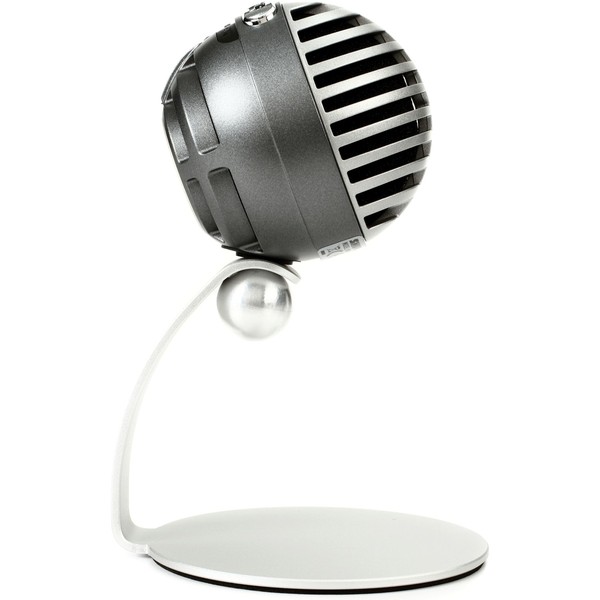 Shure MOTIV MV5 USB Microphone, Silver - Side