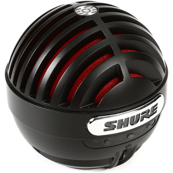 Shure MOTIV MV5 USB Microphone, Black - Capsule Closeup 