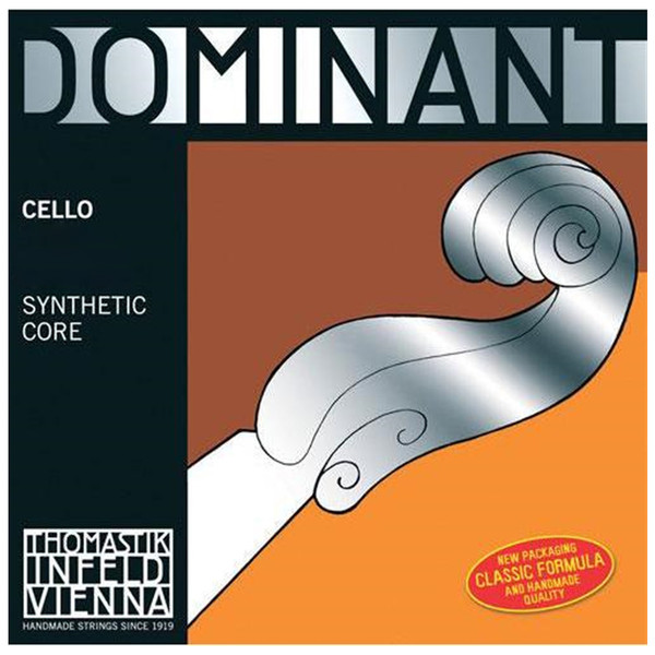 Thomastik Dominant Cello D String, Chrome Wound, 1/2 Size