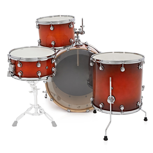 Natal Arcadia 4 Piece Rock Shell Pack, Sunburst Lacquer at Gear4music