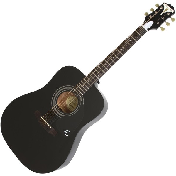 Epiphone Pro-1 Acoustic Guitar for Beginners, Black