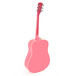 Dreadnought Electro Acoustic Guitar by Gear4music, Pink