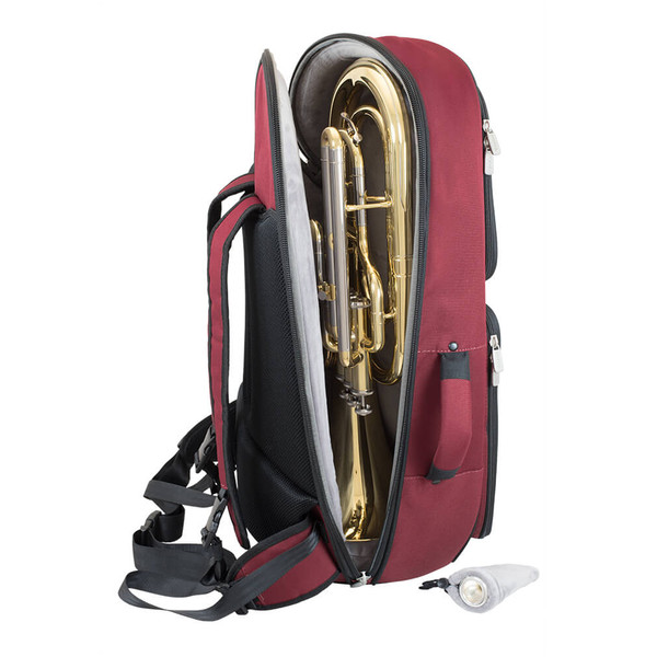 Tom and Will 26BH Baritone Horn Gig Bag, Black and Burgundy