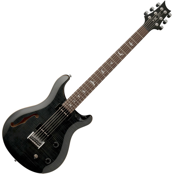 PRS SE 277 Semi-hollow Soapbar Baritone, Gray Black