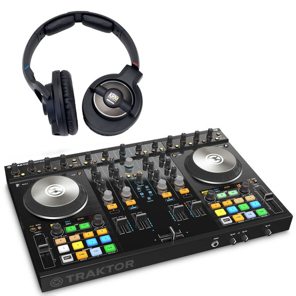 Native Instruments Traktor Kontrol S4 MK2 with KRK KNS8400 Headphones