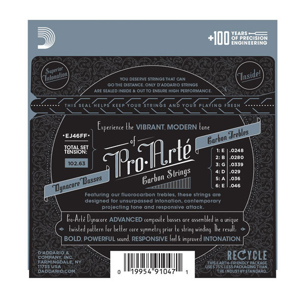 D'Addario EJ46FF Pro Arte Carbon-Dynacore Basses Hard Tension