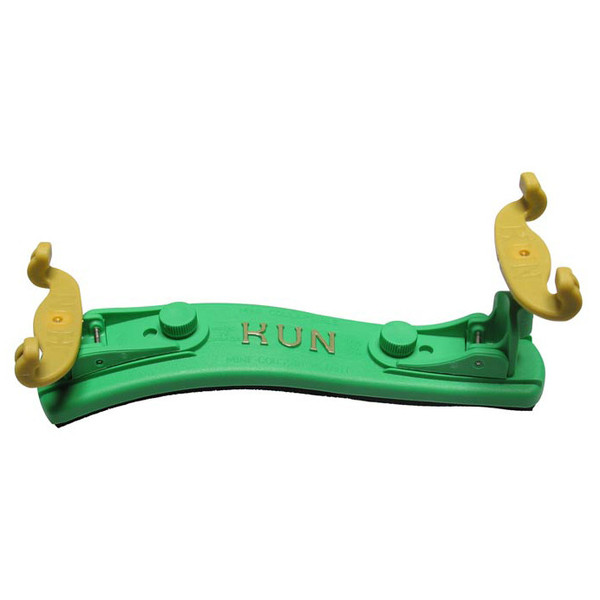 Kun Collapsible Violin Shoulder Rest 1/4-1/8, Green