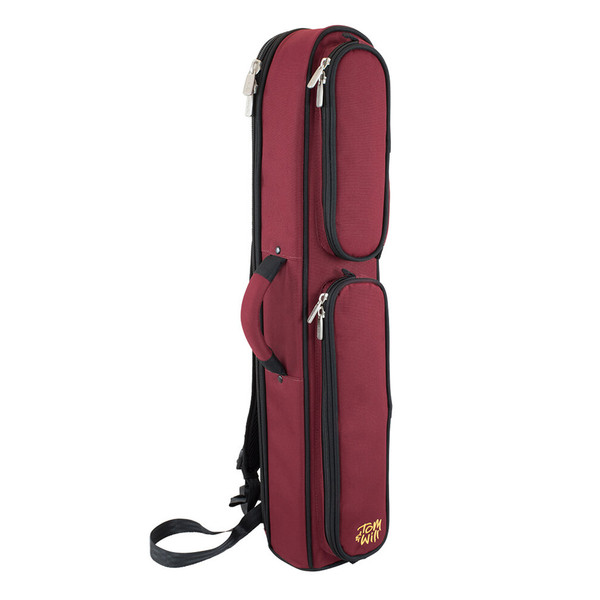 Tom and Will Straight Soprano Sax Gig Bag, Burgundy and Black Trim