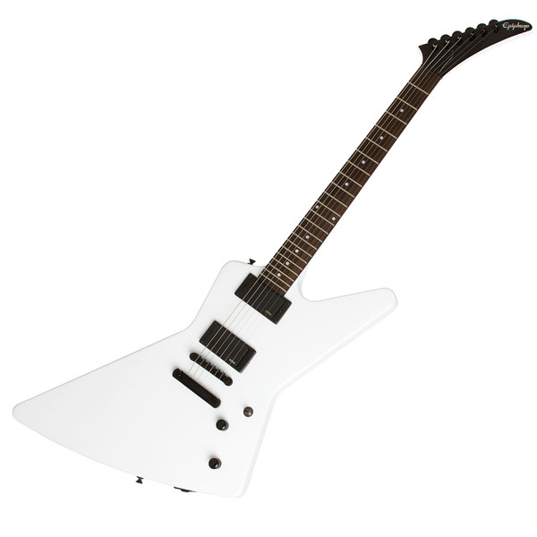 Epiphone Explorer EX Electric Guitar with EMG Pickups, Alpine White