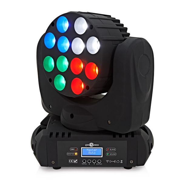 12 x 10w LED Moving Head Light by Gear4music