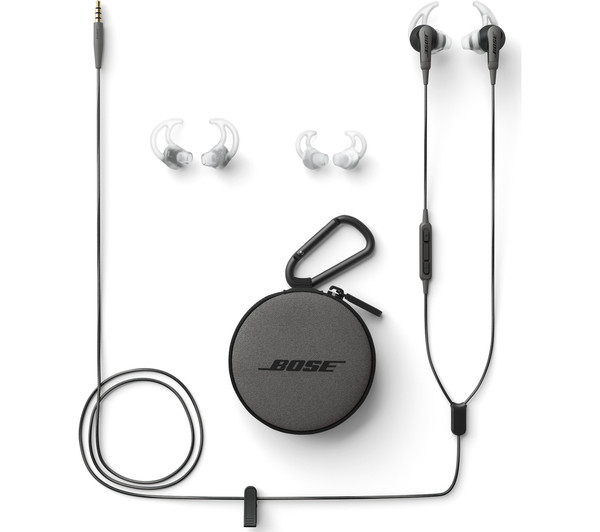 Bose SoundSport In-Ear Headphones for Android, Charcoal Black at
