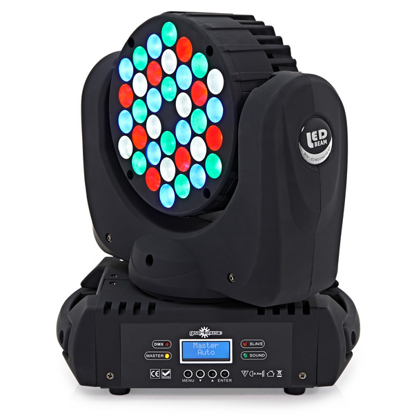 36 x 3 LED Moving Head Light by Gear4music