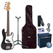 Encore E4 Bass Guitar Outfit, Black