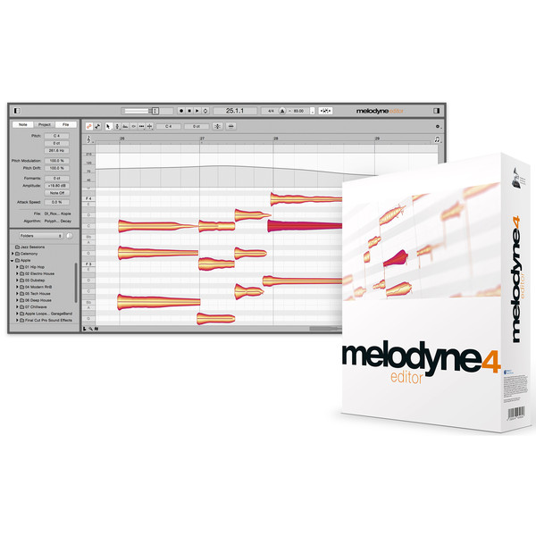 Celemony Melodyne 4 Editor - Box And Screenshot