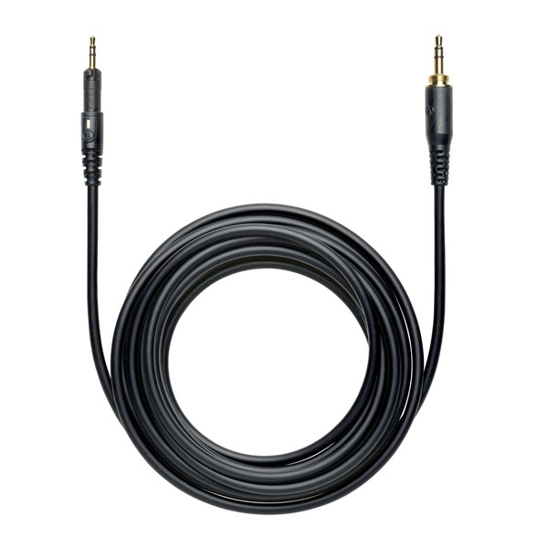 Audio Technica ATH-M50x Headphones, Black, 3 Metre Straight Cable