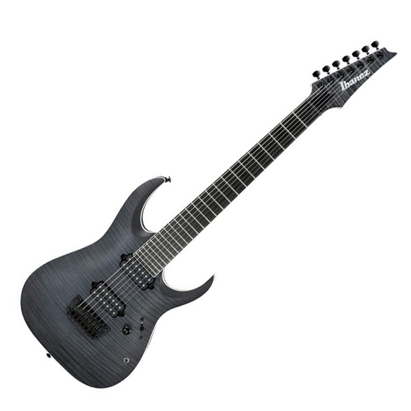 Ibanez Iron Label RGAIX7FM Electric Guitar, Trans Gray Flat