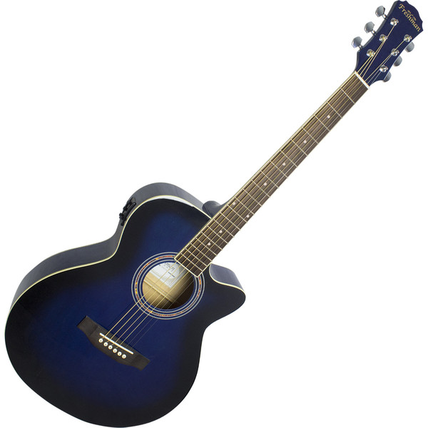 Freshman RENOCBL Folk Electro Acoustic Guitar, Blue