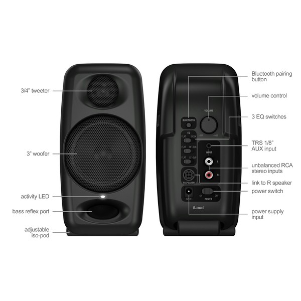 IK Multimedia iLoud Micro Monitor Studio Referencing System