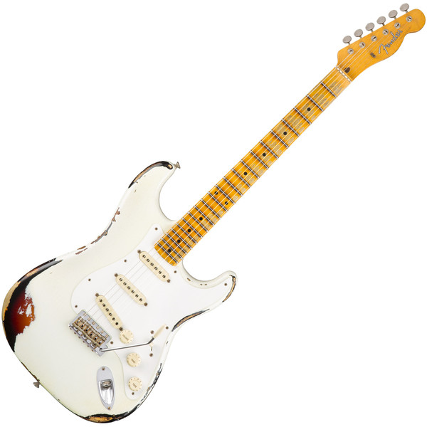 Fender Custom Shop Limited Heavy Relic Mischief Maker, White/Sunburst