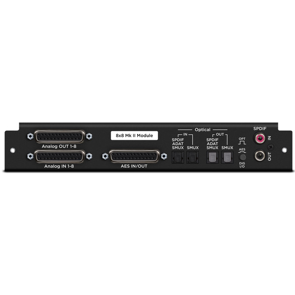 Apogee 8 Analog I/O + 8 AES/Optical I/O + 2-Ch S/PDIF Module - Main View