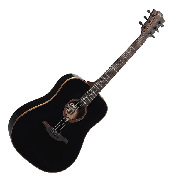 LAG T100D Dreadnought Acoustic Guitar, Black