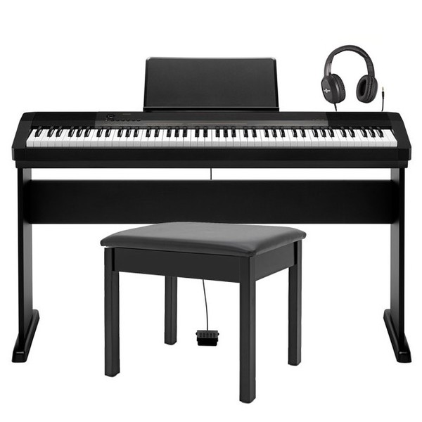 Casio CDP-130 Compact Digital Piano with Stand, Bench and Headphones