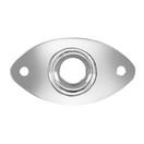 Guitarworks Oval Jack Plate, Chrome