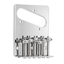 Guitarworks 6-Saddle Guitar Bridge, Chrome