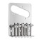 Guitarworks 6-Saddle Guitar Bridge, Chrome