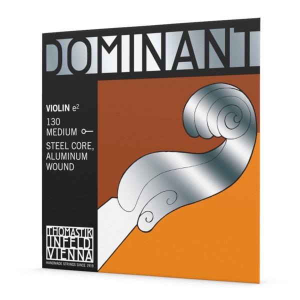 Thomastik Dominant Violin E String, Aluminium Wound, Ball End, 1/2 1