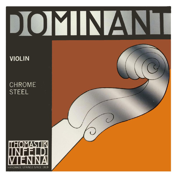 Thomastik Dominant Violin E String, Steel, 4/4 Size, Medium, Ball End