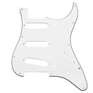 Guitarworks Schlagbrett mit 11 Schraubl&ouml;chern, SSS, Wei&szlig;
