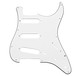 Guitarworks 11-Hole SSS Scratchplate, White
